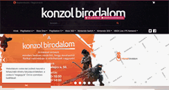 Desktop Screenshot of konzolbirodalom.hu
