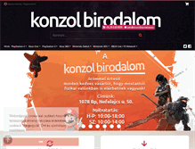 Tablet Screenshot of konzolbirodalom.hu